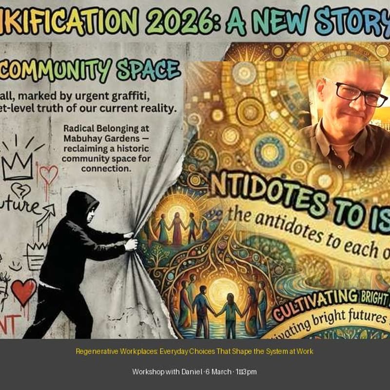 Cover Image for Post-Solarpunkification Workshop on Compassion: What it is/not, how it heals, from the individual, work, to global (ticketed)