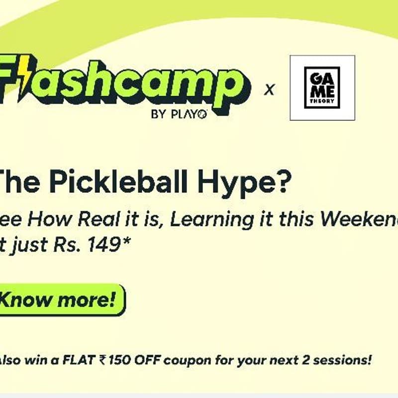 Cover Image for Flashcamp by Playo | Game Theory JP Nagar 7th Phase | June 21st | 6-8 PM