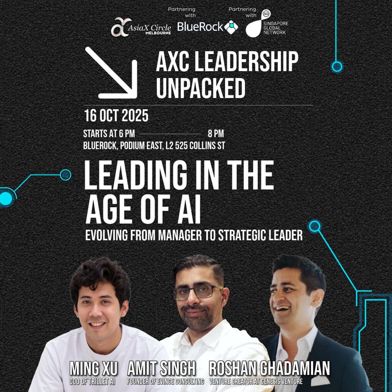 Cover Image for (Melbourne) 'AXC Leadership Unpacked' - Leading in the Age of AI: Evolving from Manager to Strategic Leader (Partnered with SGN)