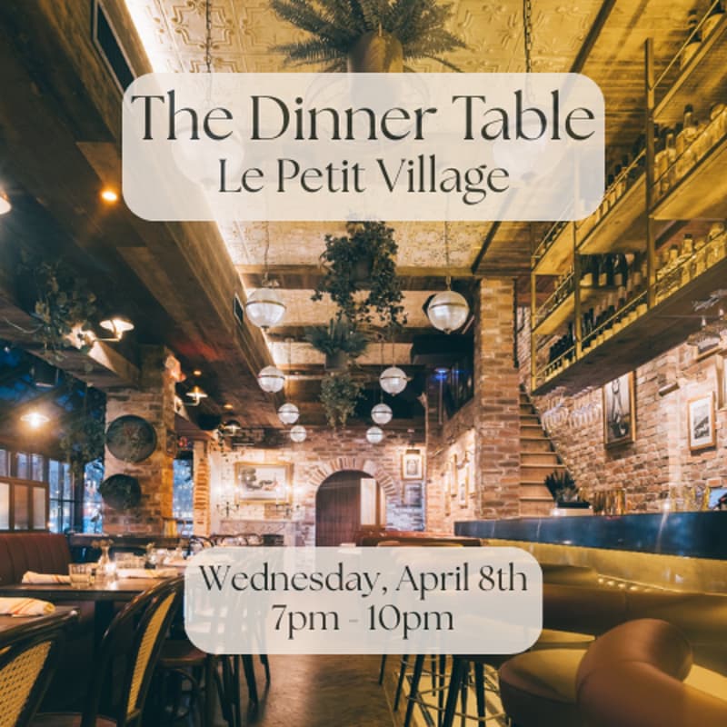 Cover Image for The Dinner Table at Le Petit Village: Wine Pairing Dinner Party (West Village)