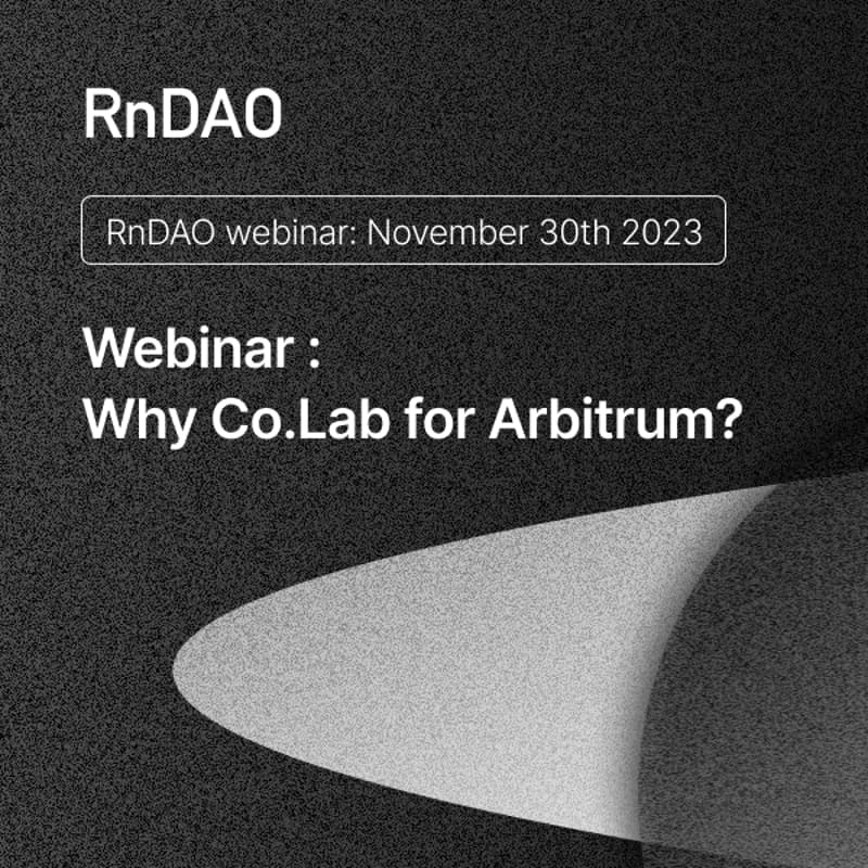 Cover Image for Why Co.Lab for Arbitrum?