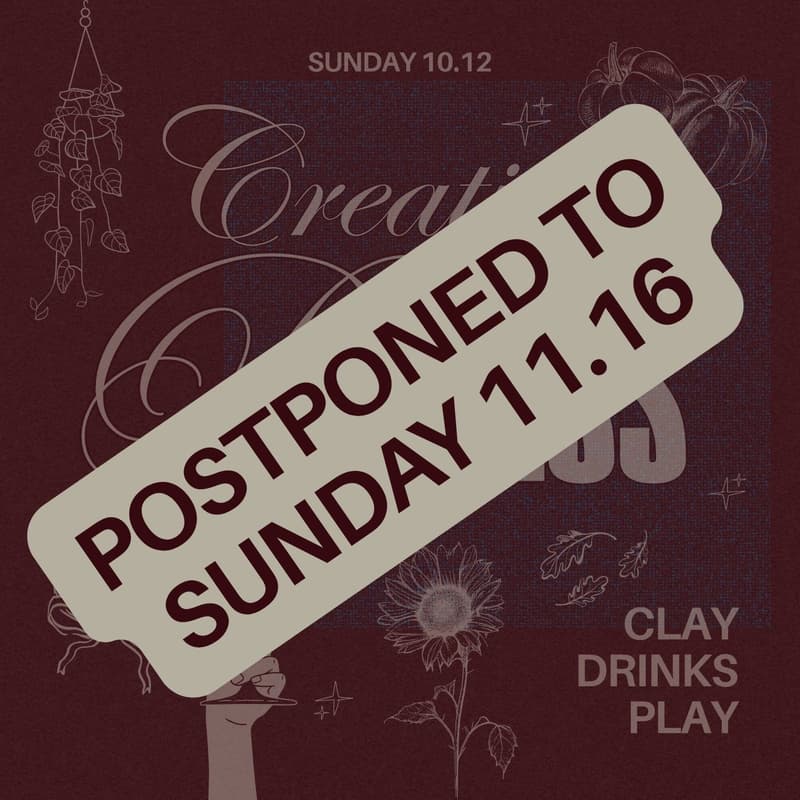 Cover Image for POSTPONED!! Creative Recess: Clay, Gather & Create