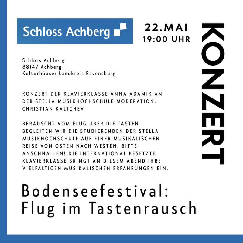 Cover Image for Bodenseefestival: Flug im Tastenrausch