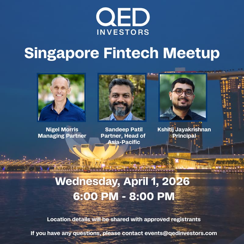 Cover Image for QED Investors Singapore Fintech Meet-up