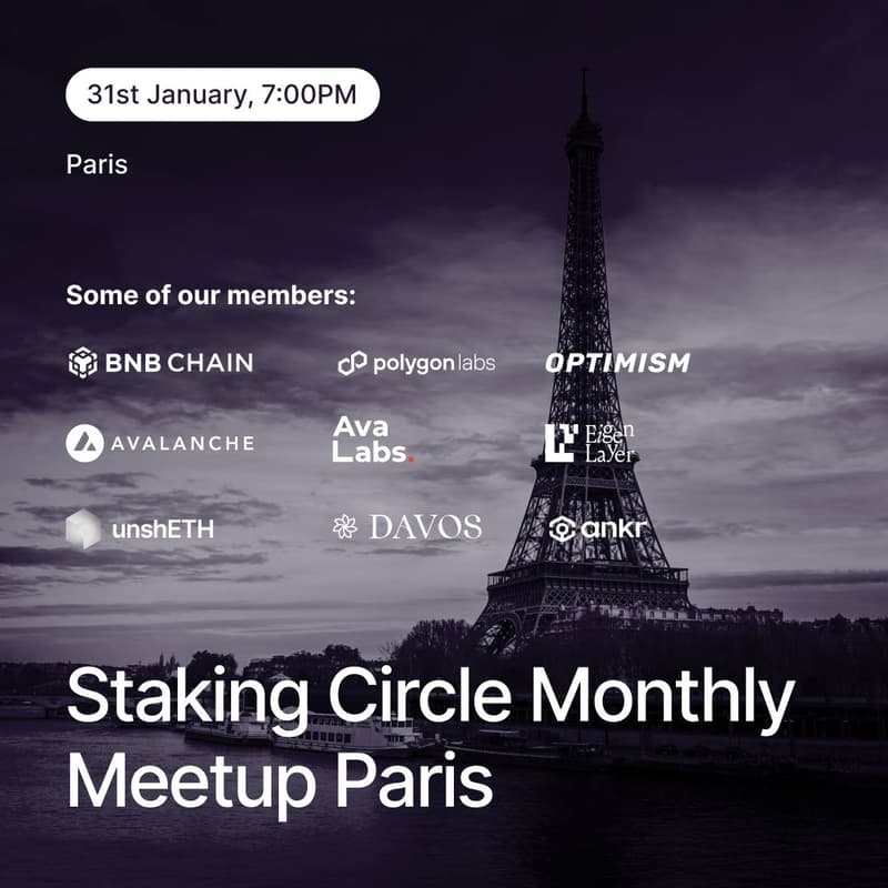 Cover Image for Paris Staking Circle Meetup