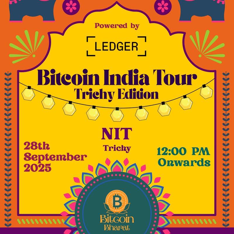 Cover Image for Bitcoin India Tour- Trichy Edition