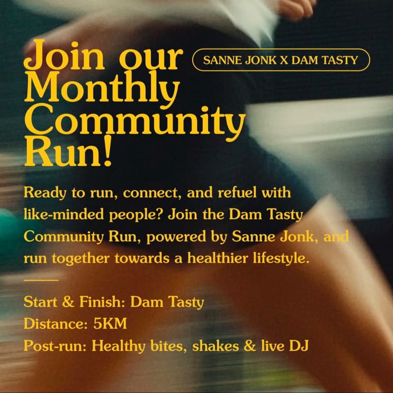 Cover Image for Community Run- Sanne Jonk X Dam Tasty