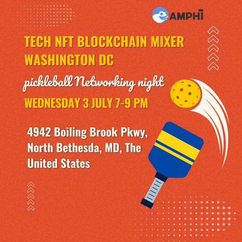 Cover Image for NFT Blockchain Mixer Pickleball Networking Night Washington DC