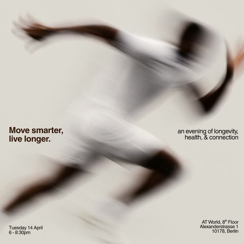Cover Image for Move Smarter, Live Longer — an evening of longevity, health, connection