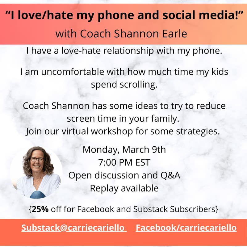 Cover Image for Virtual Workshop with Coach Shannon Earle