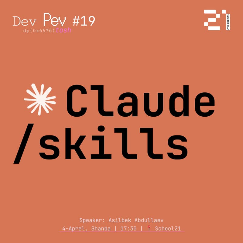 Cover Image for DevPev meetup #19 — Agentic Skills