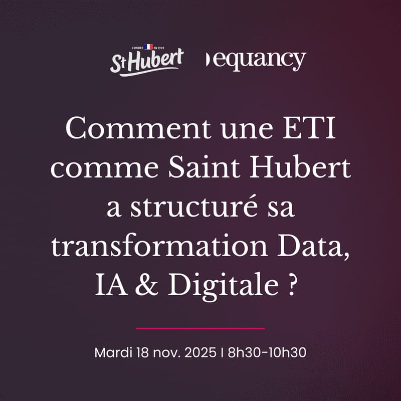 Cover Image for Comment une ETI comme Saint Hubert a structuré sa transformation Data, IA & Digitale ?
