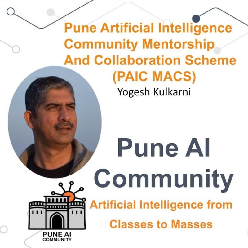 Cover Image for Pune Artificial Intelligence Community Mentorship And Collaboration Scheme (PAIC MACS)