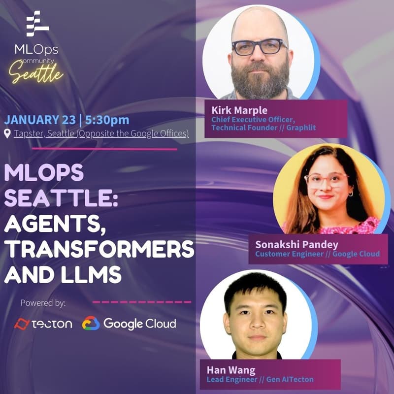 Cover Image for MLOps Seattle: Agents, Transformers, And LLMs