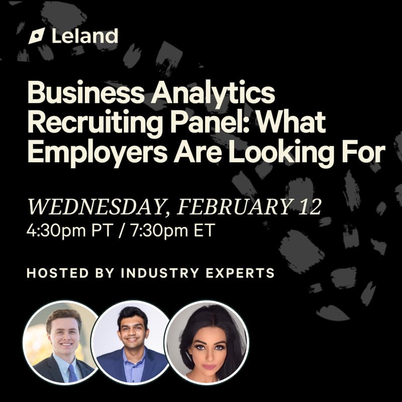 Cover Image for Business Analytics Recruiting Panel: What Employers Are Looking For