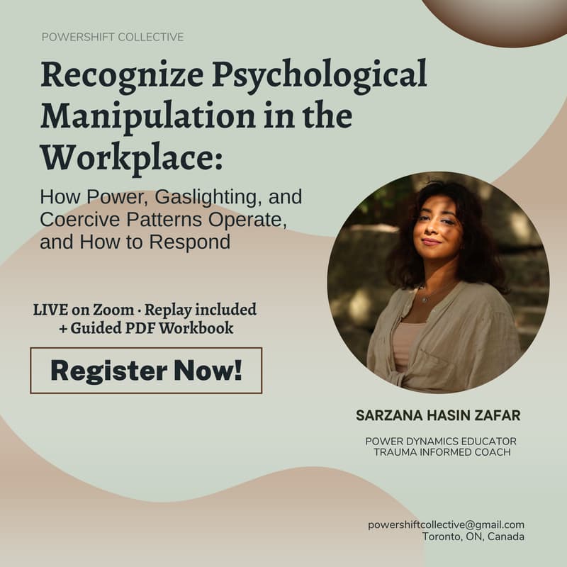 Cover Image for Recognize Psychological Manipulation in the Workplace