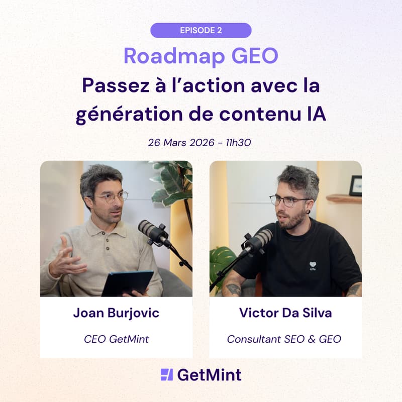 Cover Image for Episode 2 - Roadmap GEO : Passer à l'action avec la génération de contenu IA