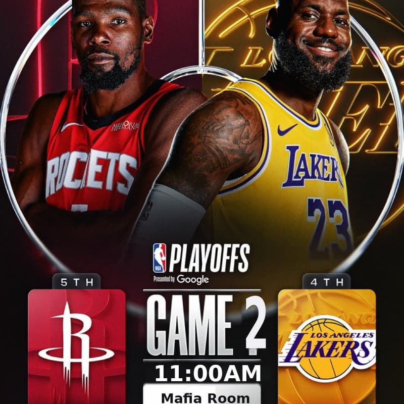 Cover Image for π Lakers vs Rockets Watch Party