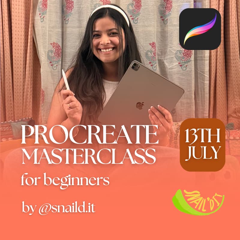 Cover Image for Procreate Masterclass for Beginners by Snaild.it [OFFLINE-BANGALORE]
