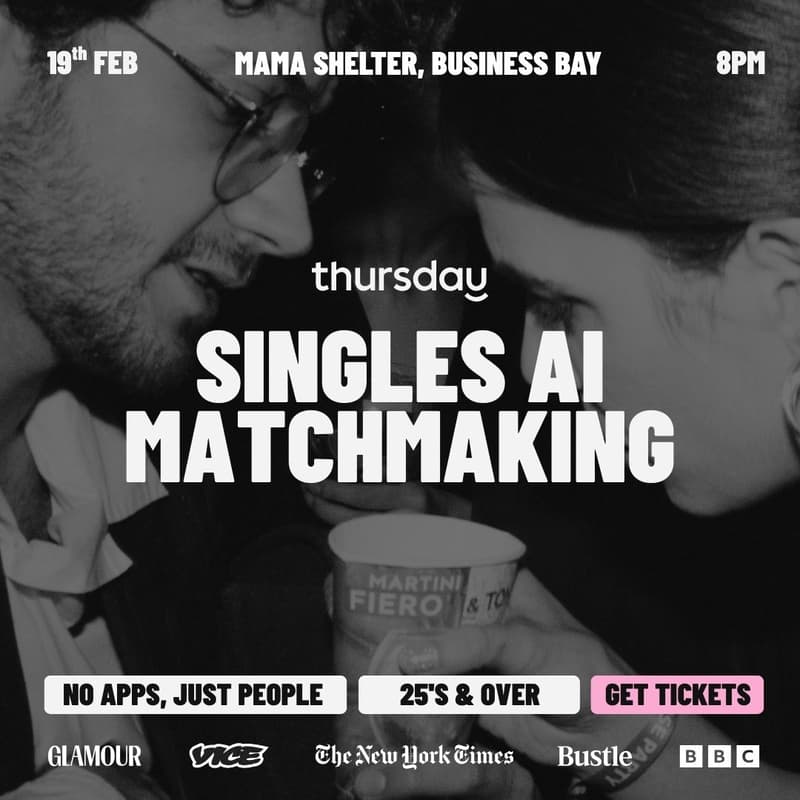 Cover Image for AI MATCHMAKING | THURSDAY | MAMA SHELTER BAR | BUSINESS BAY