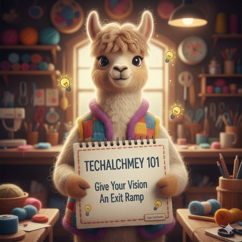 Cover Image for TechAlchemy 101: Give Your Vision an Exit Ramp