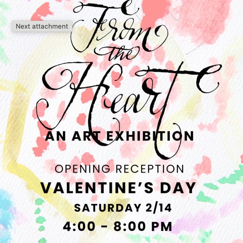 Cover Image for "From the Heart" Opening Reception