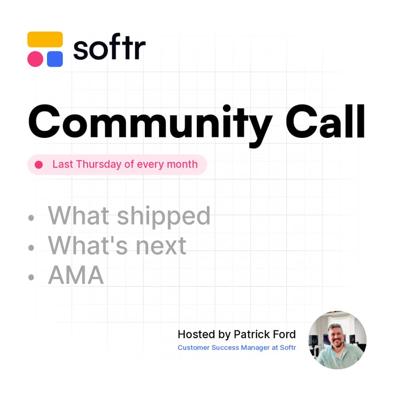 Cover Image for Softr Community Call
