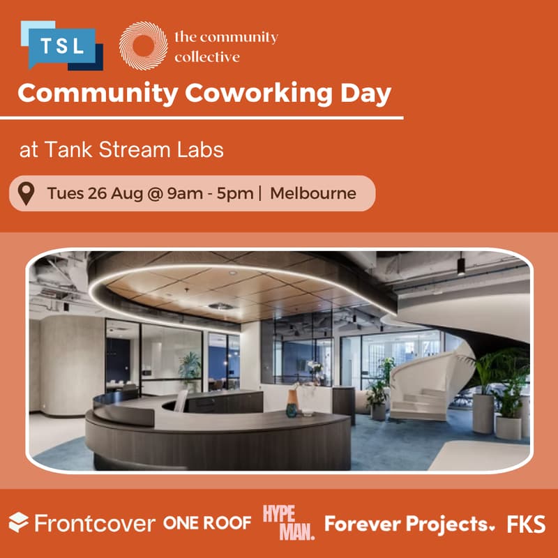 Cover Image for 🏵 Community Coworking Day @ Tank Stream Labs