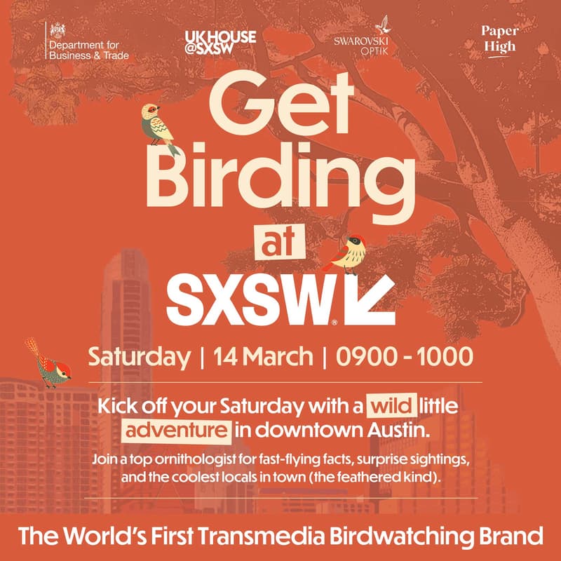 Cover Image for Get Birding at SXSW: Kick Off your Saturday with a wild little adventure in Downtown Austin