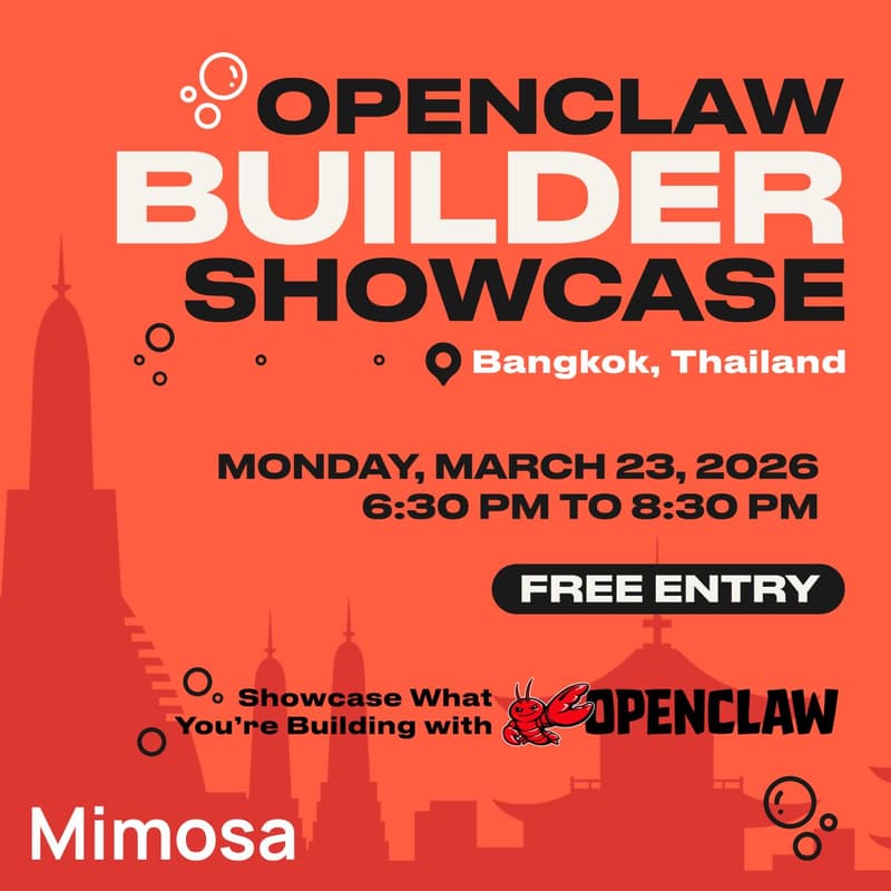 Cover Image for Mimosa OpenClaw Builder Showcase | Bangkok
