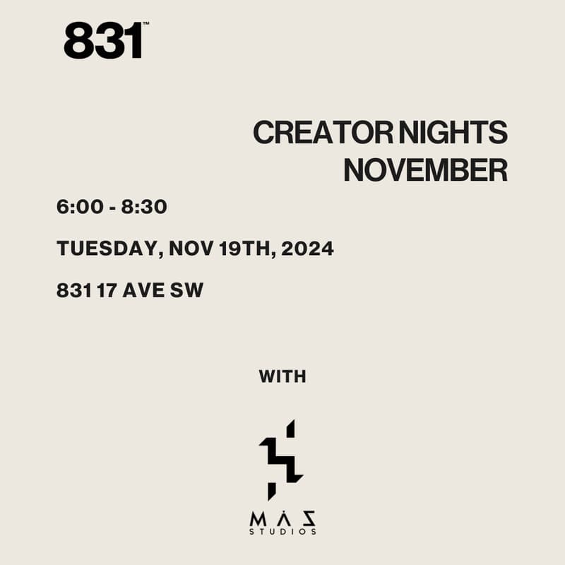 Cover Image for Creator Night: November with Mas Studios