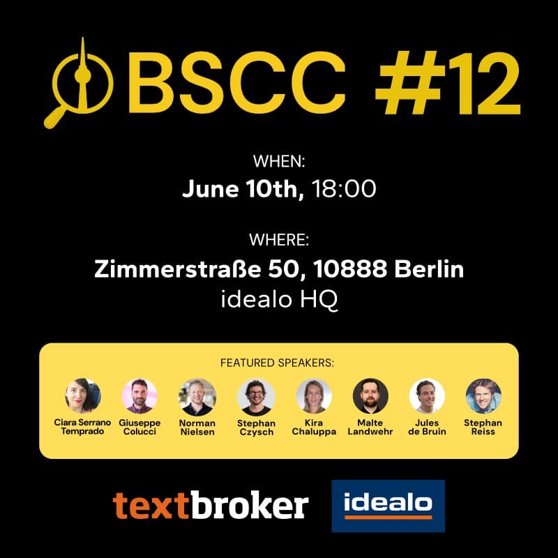 Cover Image for Berlin SEO & Content Club #12 x idealo