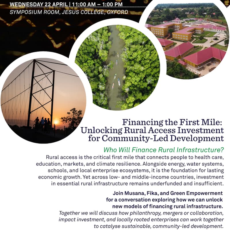 Cover Image for Financing the First Mile: Unlocking Rural Access Investment for Community-Led Development