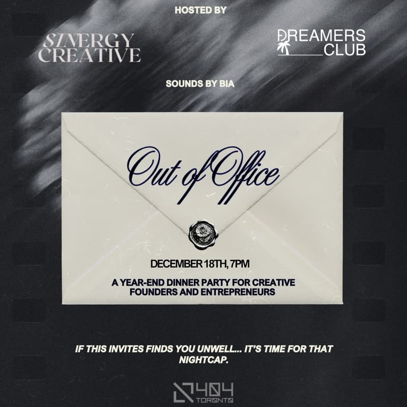 Cover Image for OUT OF OFFICE: A Year-End Dinner Party for Creative Founders & Entrepreneurs