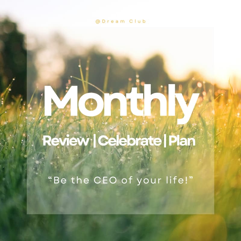 Cover Image for [June] Monthly Review, Celebration & Planning 🎊🍾🥂