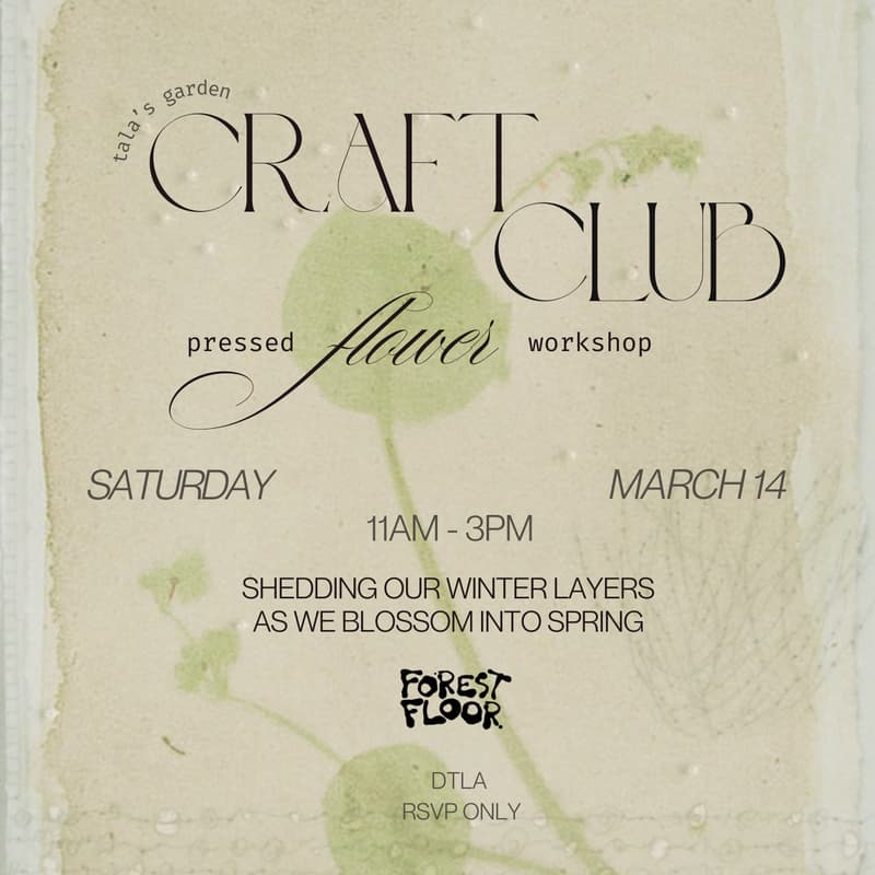 Cover Image for Craft Club: Pressed Flower Workshop