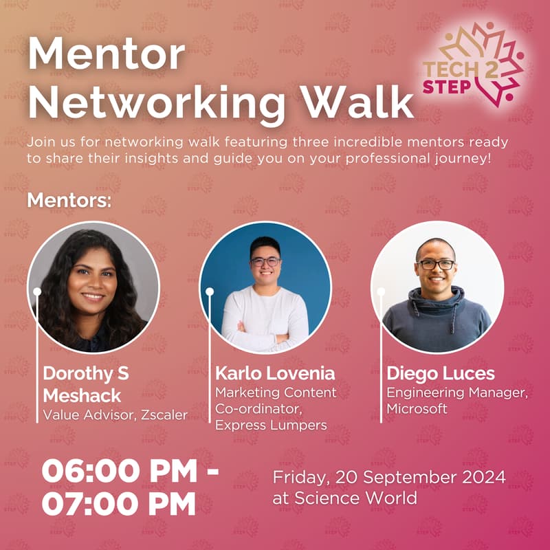 Cover Image for Tech2Step Networking Walk: Connect with Industry Leaders & Mentors
