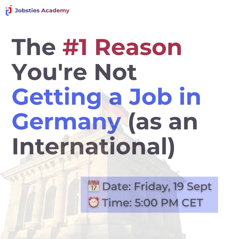Cover Image for The #1 Reason You're Not Getting a Job in Germany (as an International)