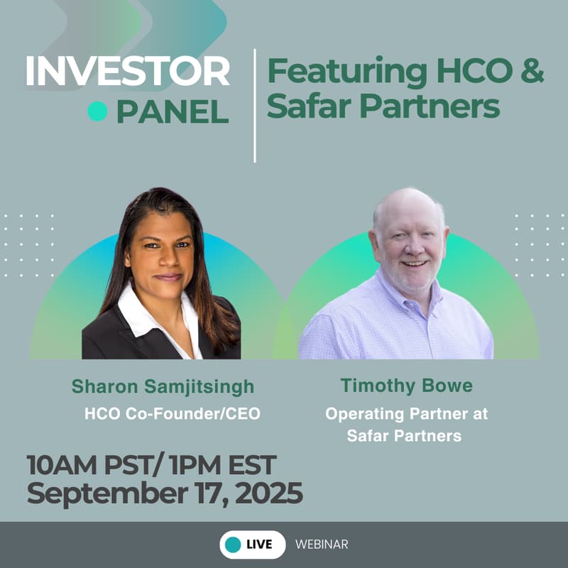 Cover Image for Wefunder Discover Investor Panel with HCO and Safar Partners