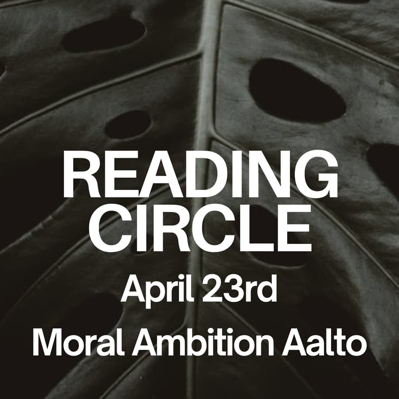 Cover Image for Reading Circle: Moral Ambition by Rutger Bregman (2025)