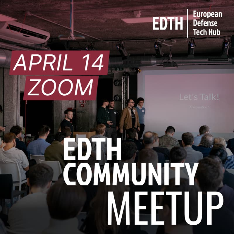 Cover Image for EDTH Community Meetup: Online Networking for Defense Innovators