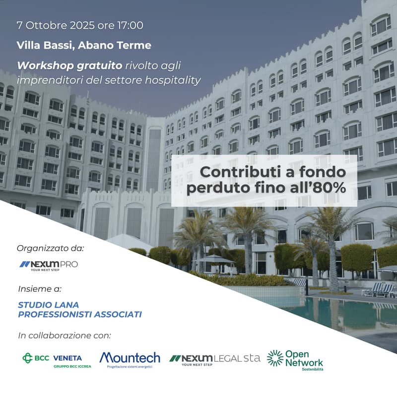 Cover Image for Contributi a fondo perduto fino all’80%