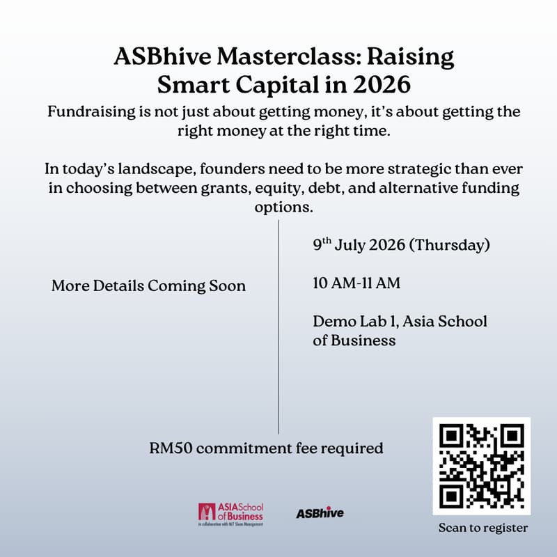 Cover Image for ASBhive Masterclass : Raising Smart Capital in 2026