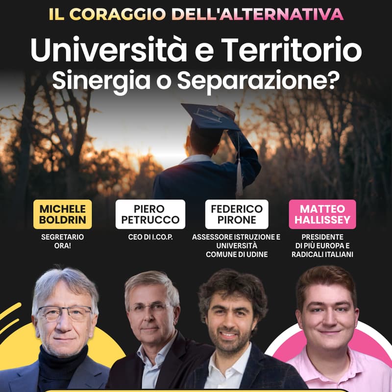 Cover Image for Il Coraggio dell'Alternativa - Università e Territorio: Sinergia o Separazione?