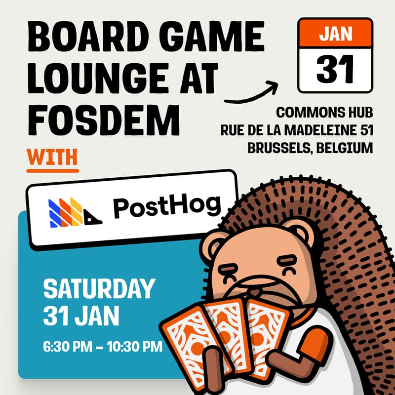 Cover Image for Board game night - Lounge with PostHog and OpenCollective