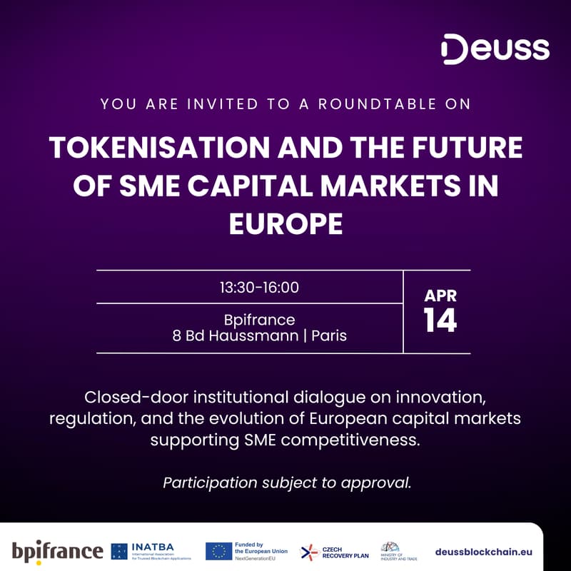 Cover Image for Roundtable on Tokenisation and the Future of SME Capital Markets in Europe