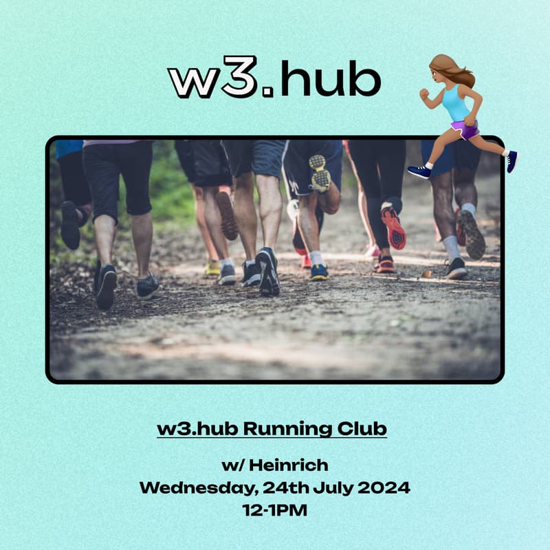 Cover Image for w3.hub Running Club w/ Heinrich