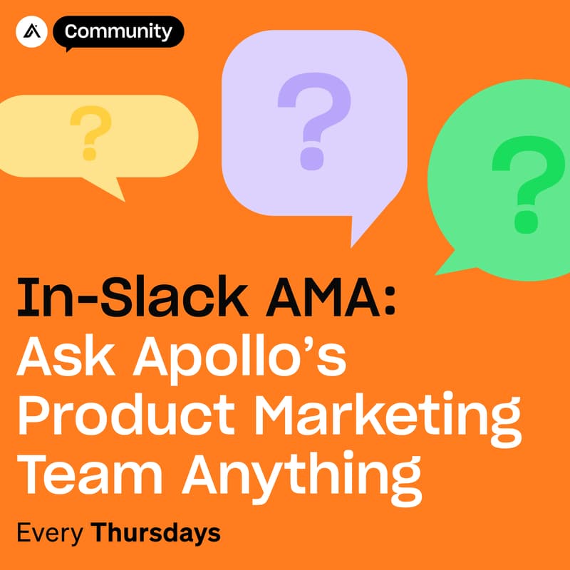 Cover Image for In-Slack AMA: Ask Apollo's PMM Team Anything