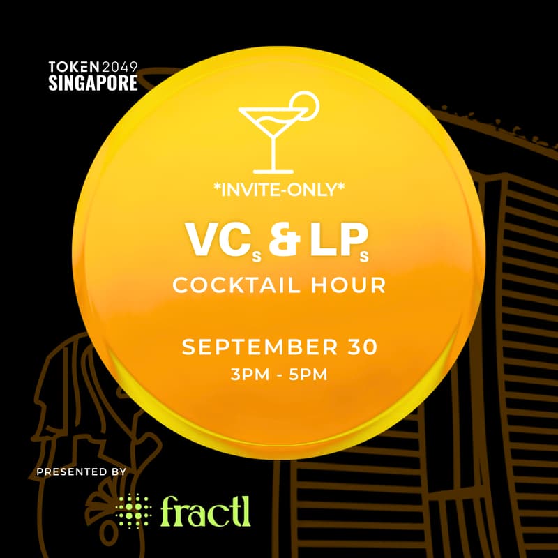 Cover Image for Token2049 Singapore VCs & LPs Cocktail Hour ✨ (invite only)