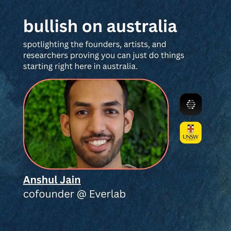 Cover Image for bullish on australia: cofounder @ everlab